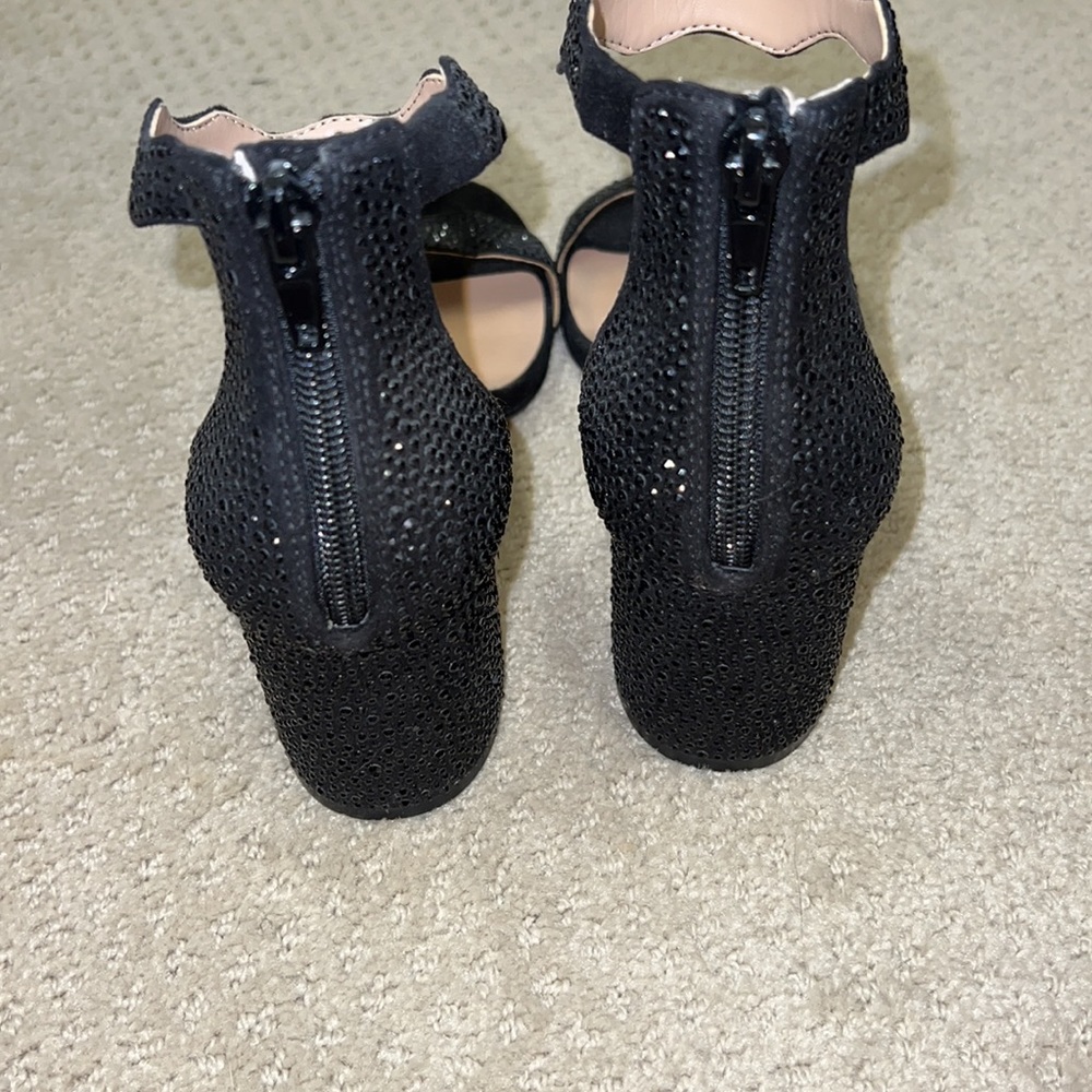 INC hadwin black sparkle heels - Picture 4 of 5